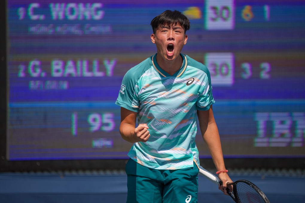 Coleman Wong made history for Hong Kong at the 2022 US Open after reaching the semi-finals. Photo: ArcK Images