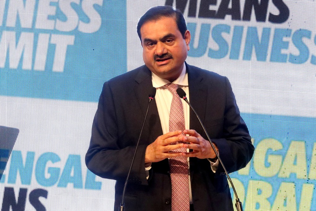 Indian billionaire Gautam Adani addresses delegates during the Bengal Global Business Summit in Kolkata, India on April 20. Photo: Reuters/File