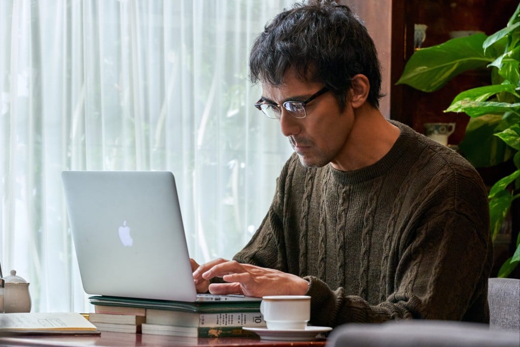 Hiroshi Abe as M in a still from Because We Forget Everything, a 10-part Japanese mystery series on Disney+..