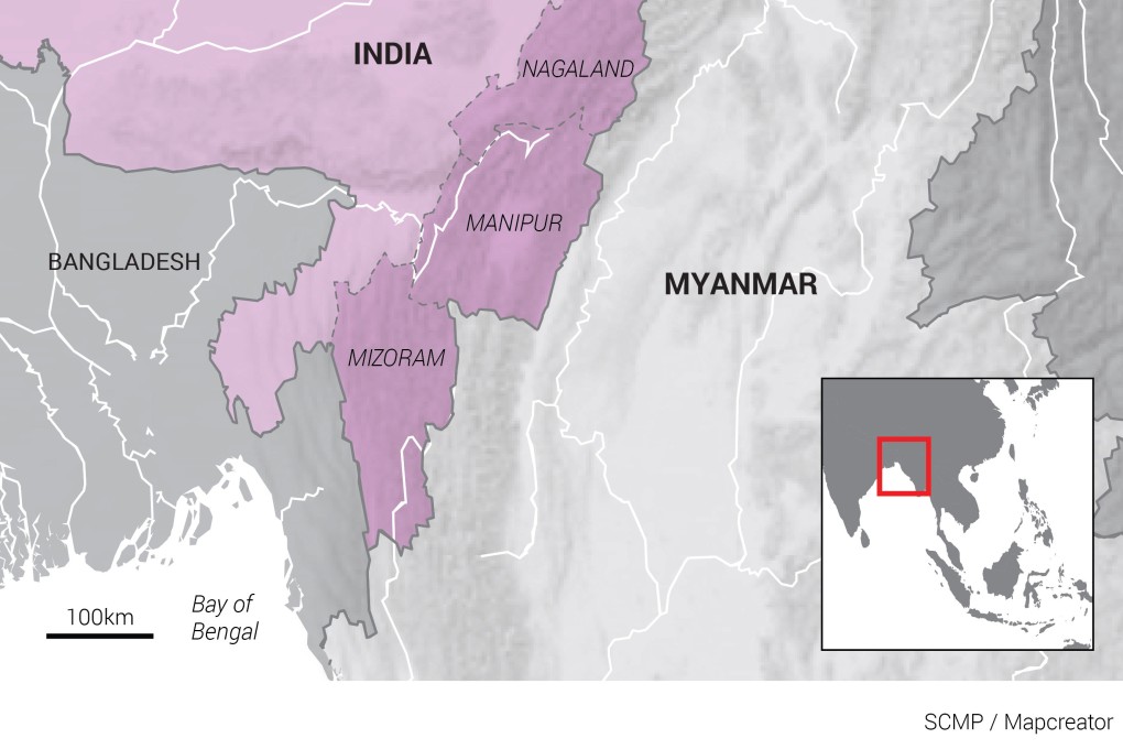 A surge in smuggling activities has hit the Indian state of Mizoram following the military coup in bordering Myanmar officials said. Photo: SCMP