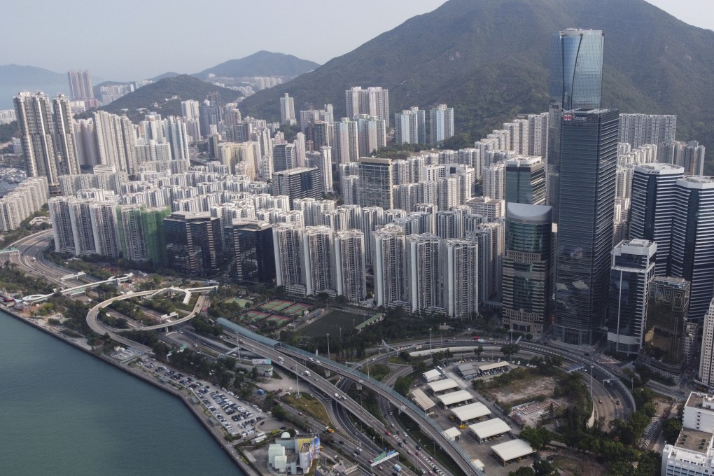A view of the Tai Koo area in Quarry Bay in March 2021. Home prices in the mid-range area have fallen 17.3 per cent since June 2019. Photo: SCMP/Martin Chan
