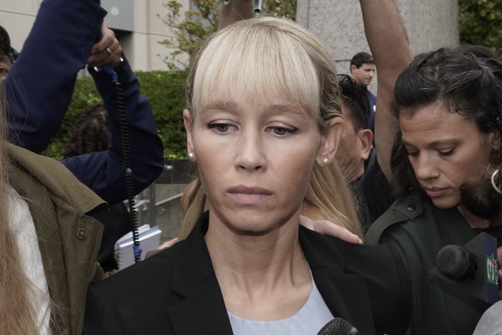Sherri Papini leaves the federal courthouse after she was sentenced to 18 months in federal prison in Sacramento, Calififornia, on Monday. Photo: AP