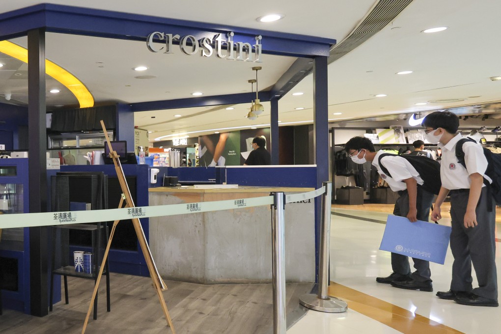 Crostini has announced the closure of all its pastry shops and restaurants due to the Covid-19 epidemic. Photo: Jelly Tse