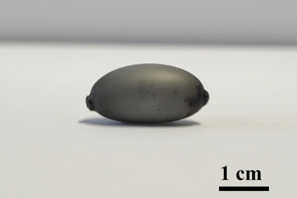 Magnetic heating builds up huge pressure within the pill-like robot, creating a huge thrust that propels it along. Photo: Handout