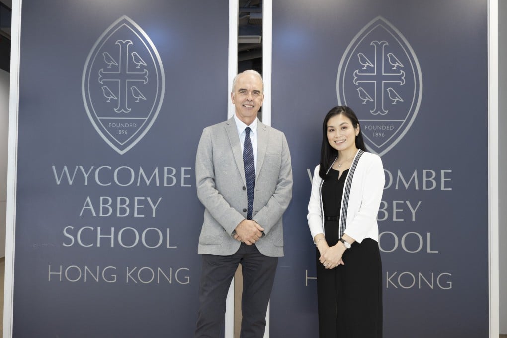 The HSBC International Education ecosystem, led by Michelle Chiu (right), senior vice-president of HSBC Premier and International Education, is partnering with schools such as Wycombe Abbey School Hong Kong, headed by Howard Tuckett, to support parents who want to send their children to study overseas.