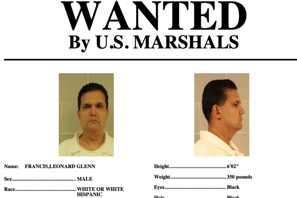 Wanted poster shows Leonard Francis, also known as “Fat Leonard”. Photo: US Marshals Service via AP