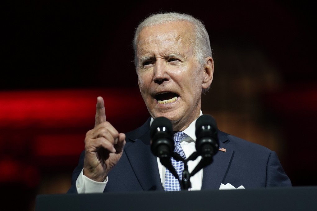 US President Joe Biden has repeatedly said the US will defend Taiwan in the event of a PLA attack. Photo: AP