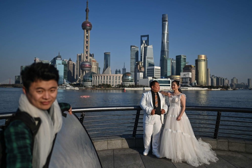 Young Chinese are becoming more reluctant to get married and have children due to fast-changing socioeconomic conditions. Photo: AFP