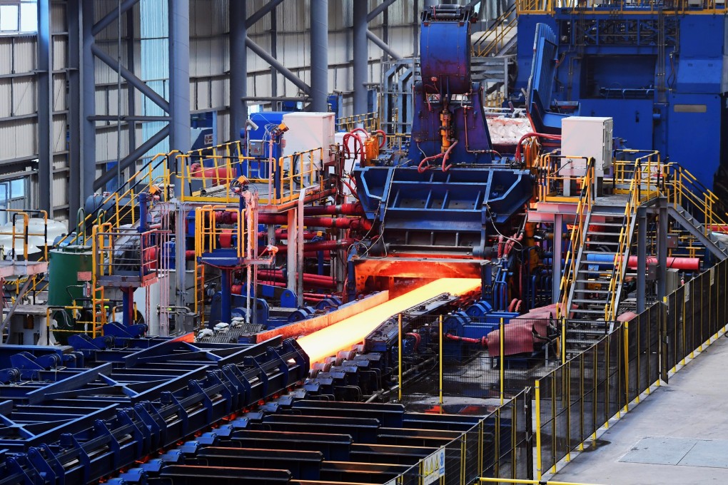 A Tangsteel rolling mill in Laoting, in northern Hebei province. Small and medium-sized firms generate a large portion of China’s carbon emissions but lack the necessary support to make the green transition, potentially holding back hopes of achieving China’s carbon neutrality goal. Photo: Xinhua