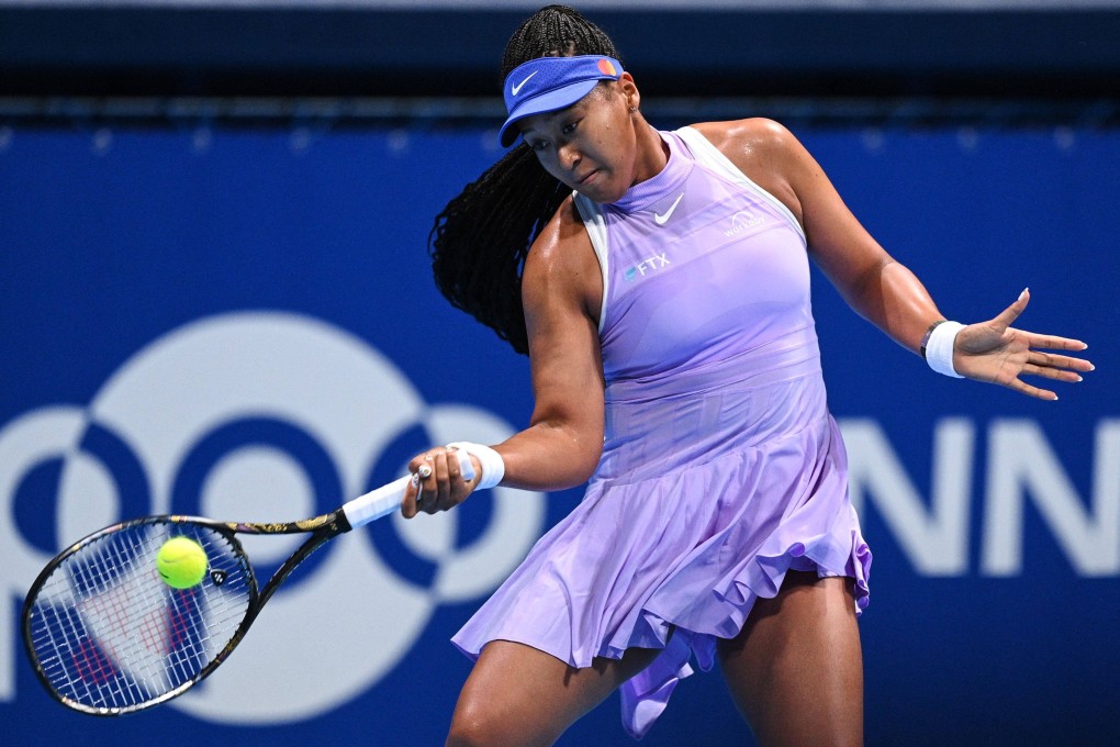 Naomi Osaka’s first-round match against Daria Saville lasted only seven minutes before her opponent sustained a knee injury. Photo: AFP