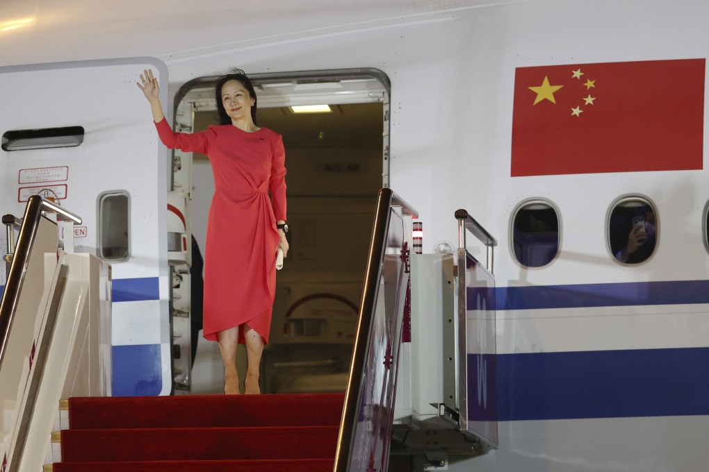 Huawei executive Meng Wanzhou waves as she arrives at Shenzhen Baoan International Airport on September 25, 2021, after almost three years fighting US extradition charges from Vancouver. In recent years, China’s international image and appeal have deteriorated, to the detriment of Chinese people and companies abroad. Photo: Xinhua