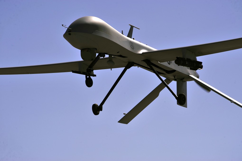 A US MQ-1B Predator drone is seen during a training mission in Nevada in May 2013. Photo: US Air Force via AFP