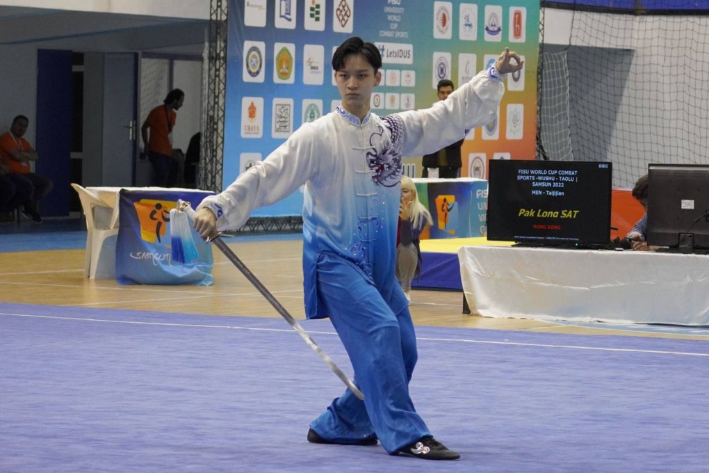 Sat Pak-long won the first gold medal for Hong Kong at the FISU World Cup Combat Sports.