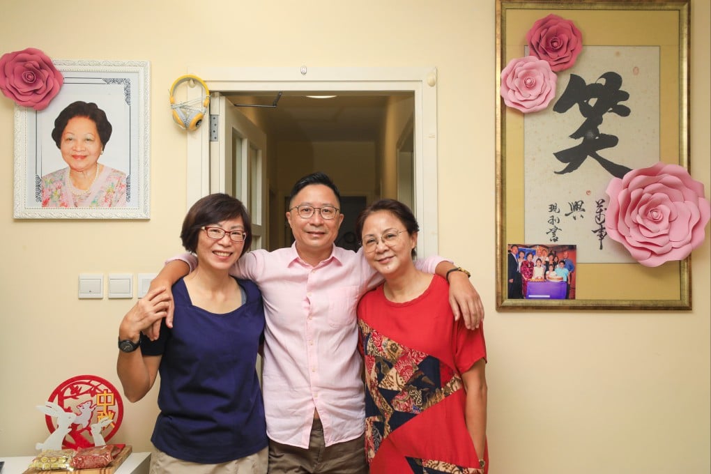 From left, Rose Mak, Samuel Mak and Ellen Mak at their parents’ home in North Point, Hong Kong. Their mother passed away in peace at home in 2021. Photo: Xiaomei Chen