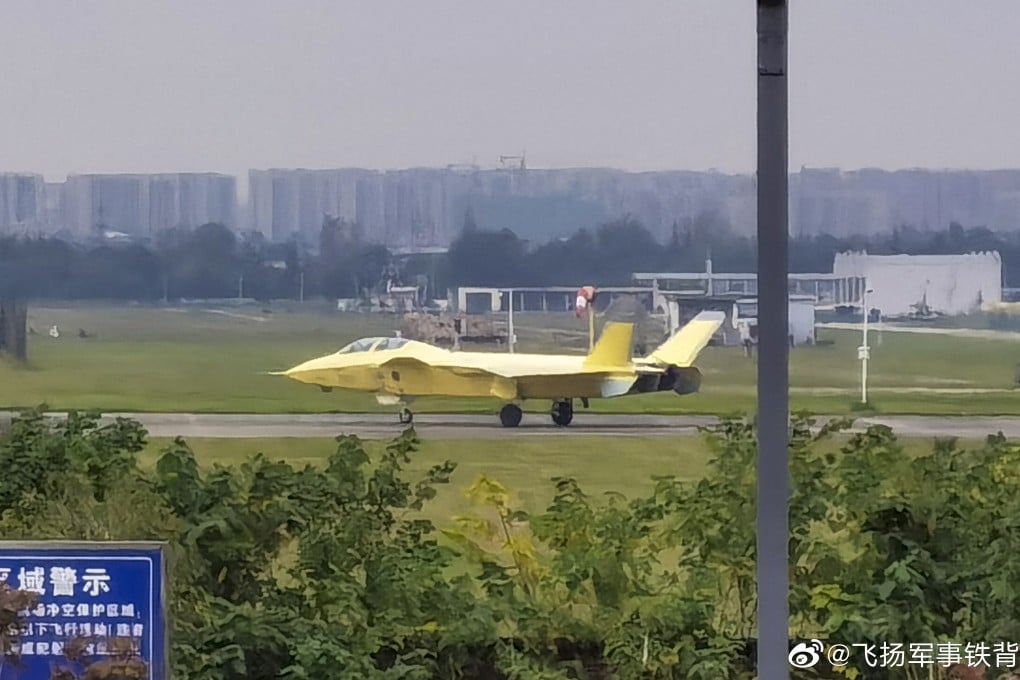A prototype of the twin-seat J-20 was unveiled last October. Photo: Weibo