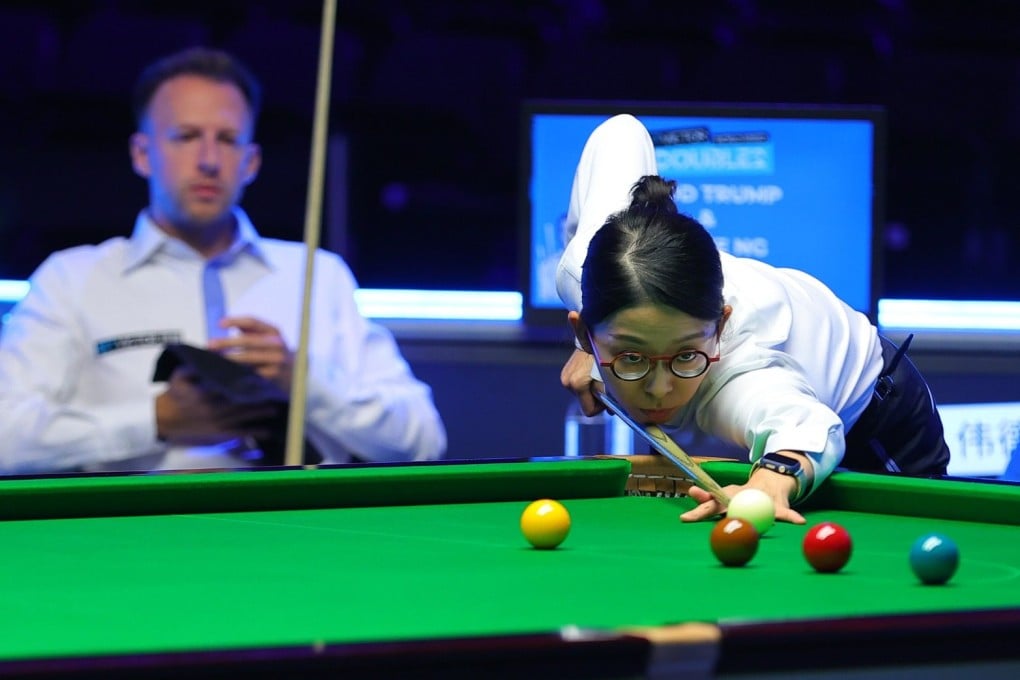 In the opening match of the World Mixed Doubles, Ng On-yee and Judd Trump beat Ronnie O’Sullivan and Reanne Evans. Photos: World Snooker Tour