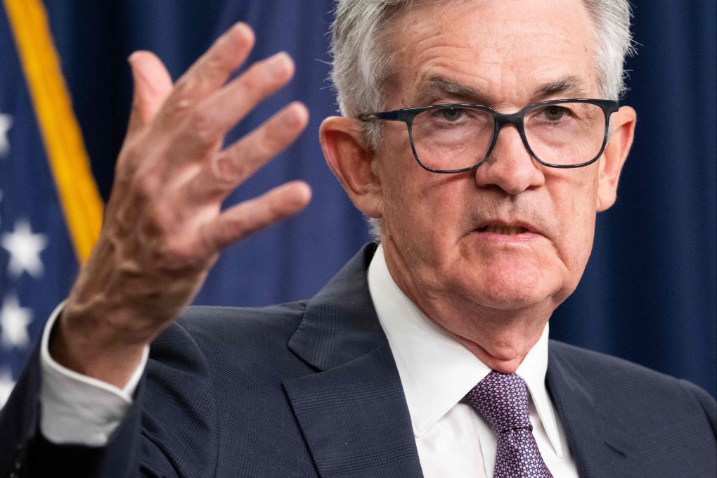 US Federal Reserve Board chairman Jerome Powell speaks during a news conference in Washington on September 21. Photo: AFP