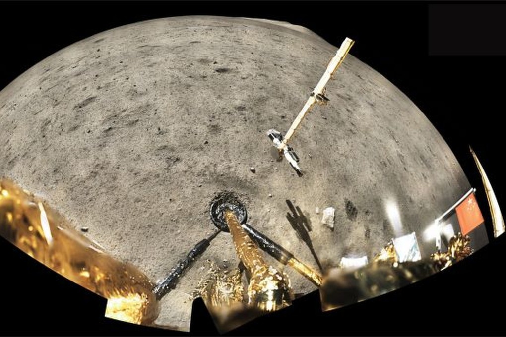 The Chang’e 5 probe returned to Earth in December 2020 with 1.7kg (3.74lbs) of rocks and dust from Oceanus Procellarum on the moon. Photo: Handout