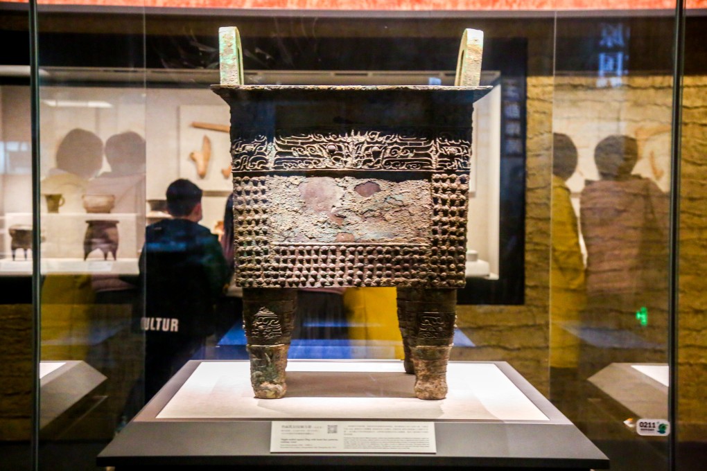 Shang Dynasty artefacts on display in a Zhengzhou museum. Photo: Getty Images