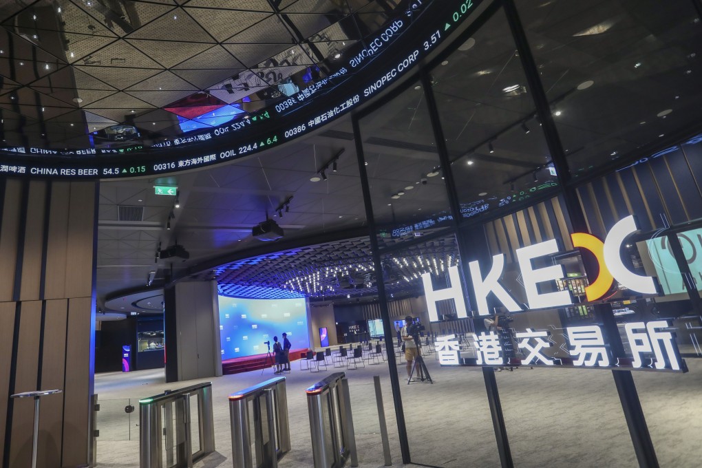 The Connect Hall at HKEX in Central, Hong Kong. Photo: Jonathan Wong