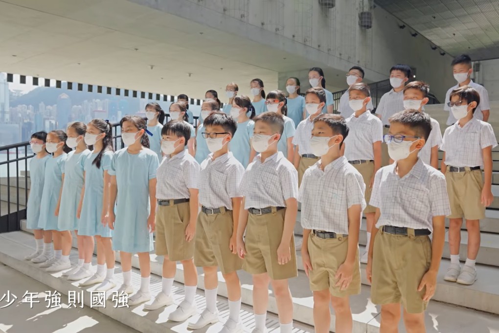 All Hong Kong schools are encouraged to broadcast an official music video for students to appreciate the country’s development ahead of the National Day next month, according to the Education Bureau. Photo: Handout