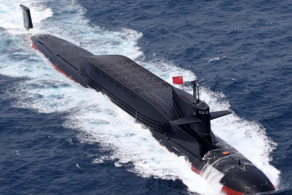 A Type 094A strategic nuclear-powered ballistic missile submarine appeared in a PLA navy training video aired by state media, ahead of looming 20th party congress. Photo: Weibo