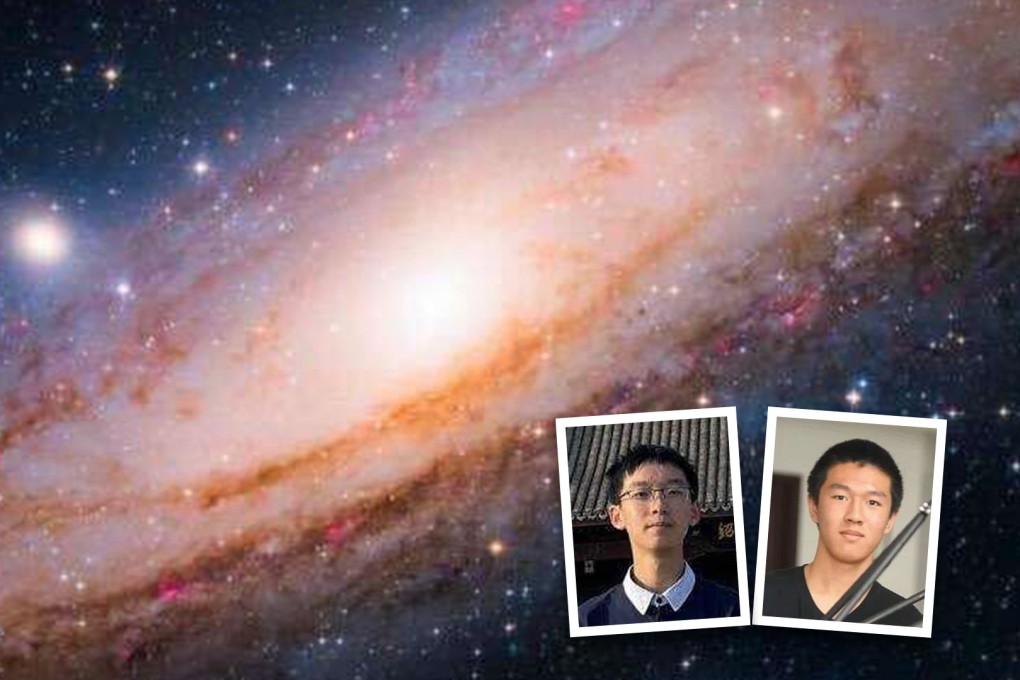 Two Chinese teens have surprised everyone by winning a major prize for astrophotography at the UK’s Royal Observatory. (Above inset left: Zhou Zezhen, right: Yang Hanwen) Photo: SCMP composite