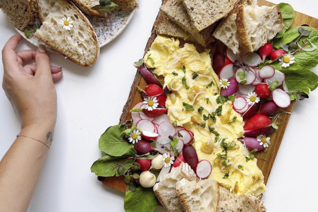 Butter boards – softened butter flavoured however you like and topped with anything you wish – are taking over TikTok and Instagram. Photo: Instagram/@cheesebynumbers