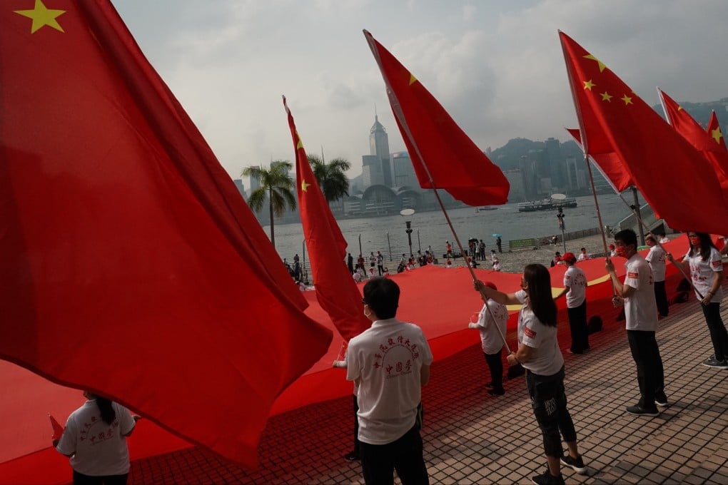 National Day is celebrated on the Tsim Sha Tsui Promenade in Hong Kong on October 1, 2021. Imperial China had no such holiday, but did mark emperors’ birthdays. Photo: Felix Wong