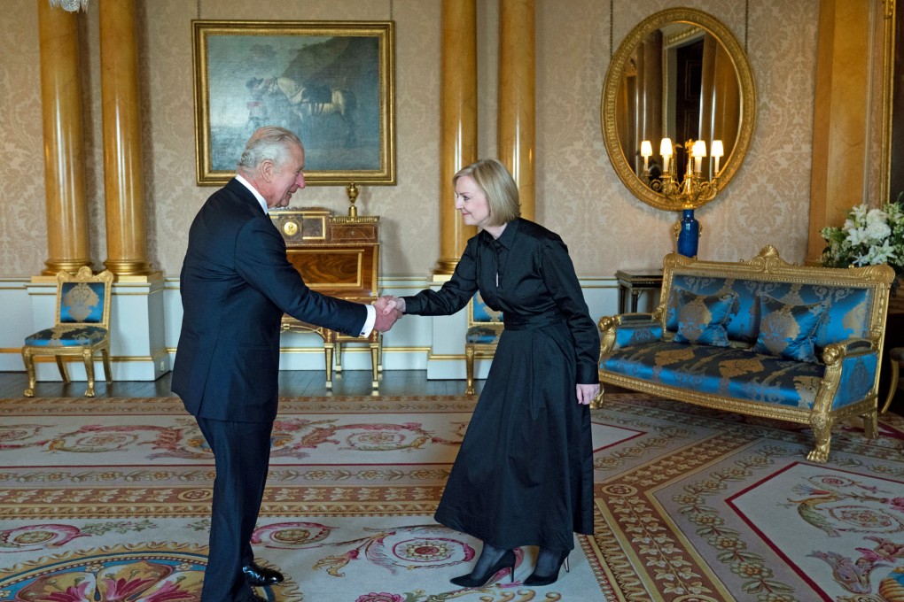 King Charles receives Prime Minister Liz Truss at Buckingham Palace in London on September. Photo: Pool via Reuters