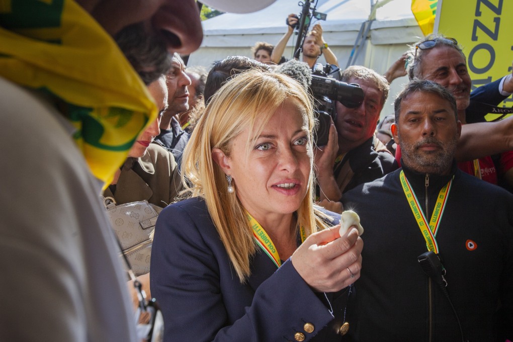 The election of Giorgia Meloni, leader of the Italian far-right Fratelli d’Italia party, has raised doubts about the Sino-Italian relationship. Photo: LaPresse via ZUMA Press/dpa
