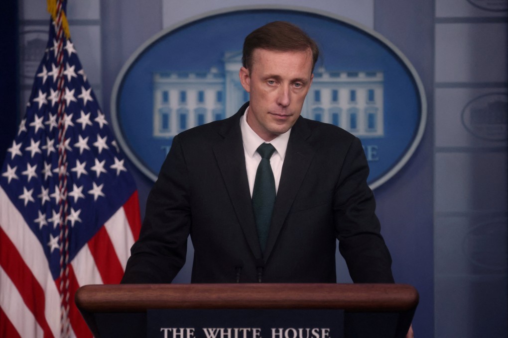 US national security adviser Jake Sullivan at the White House in Washington. Photo: Reuters
