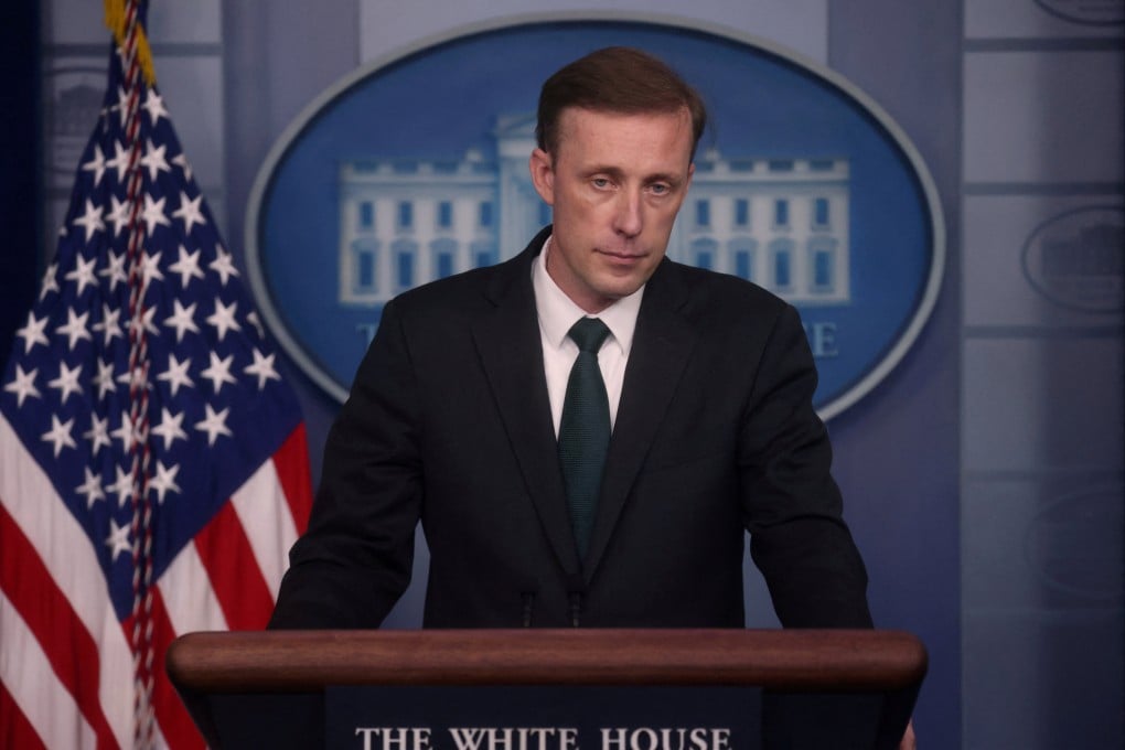 US national security adviser Jake Sullivan at the White House in Washington. Photo: Reuters