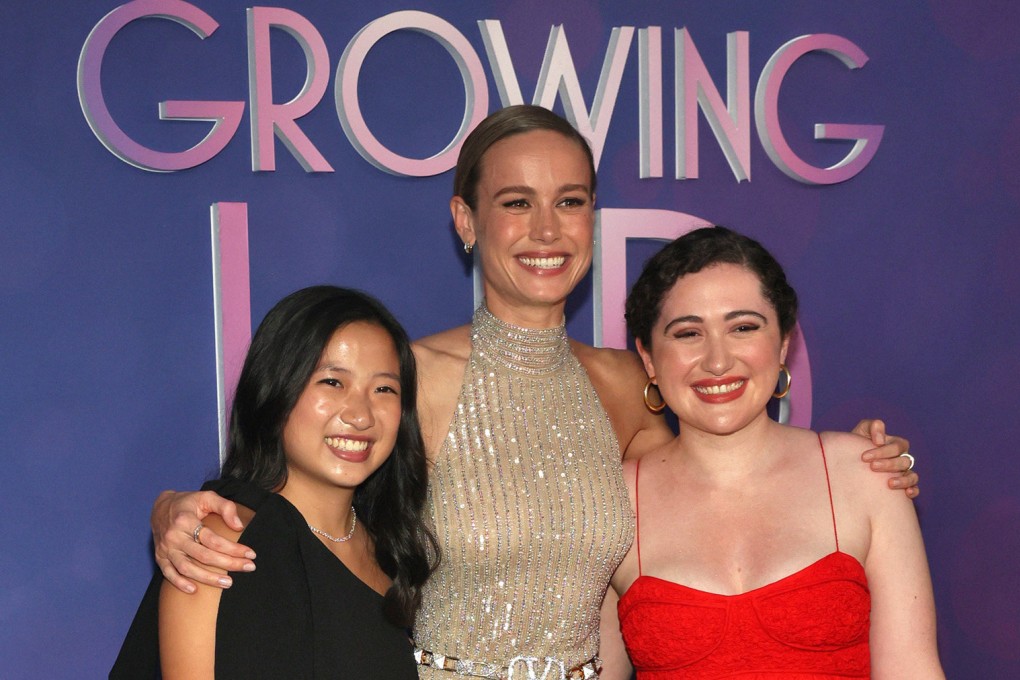 (From left) Isabel Lam, Brie Larson and Clare Della Valle at the premiere of Disney+ original docuseries Growing Up, which highlights the stories of 10 young adults. Photo: Getty Images