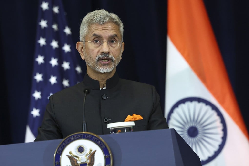 Indian External Affairs Minister Subrahmanyam Jaishankar at the US State Department in Washington on September 27. Photo: Getty Images/AFP