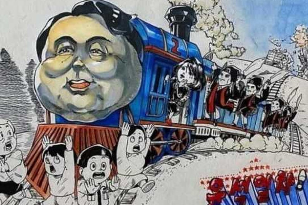 The cartoon saga adds to a snowballing list of headaches for Yoon, whose support has plunged since he took office. Photo: Twitter