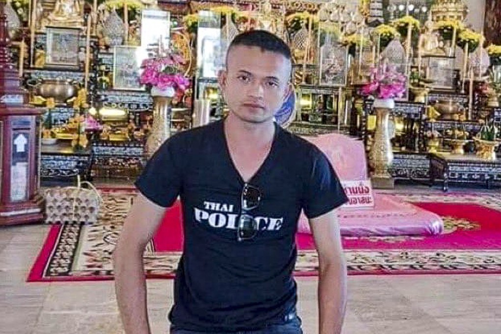 Panya Khamrab, the alleged gunman, was dismissed from the police force last year for drug use. Photo: Twitter