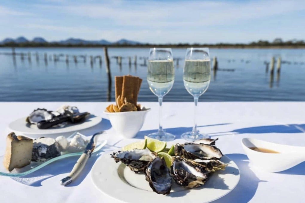 Oysters served at the Freycinet Marine Farm in Tasmania’s Freycinet National Park. Travel is all about experiencing a place’s culinary culture and ingredients. Photo: Saffire Resort