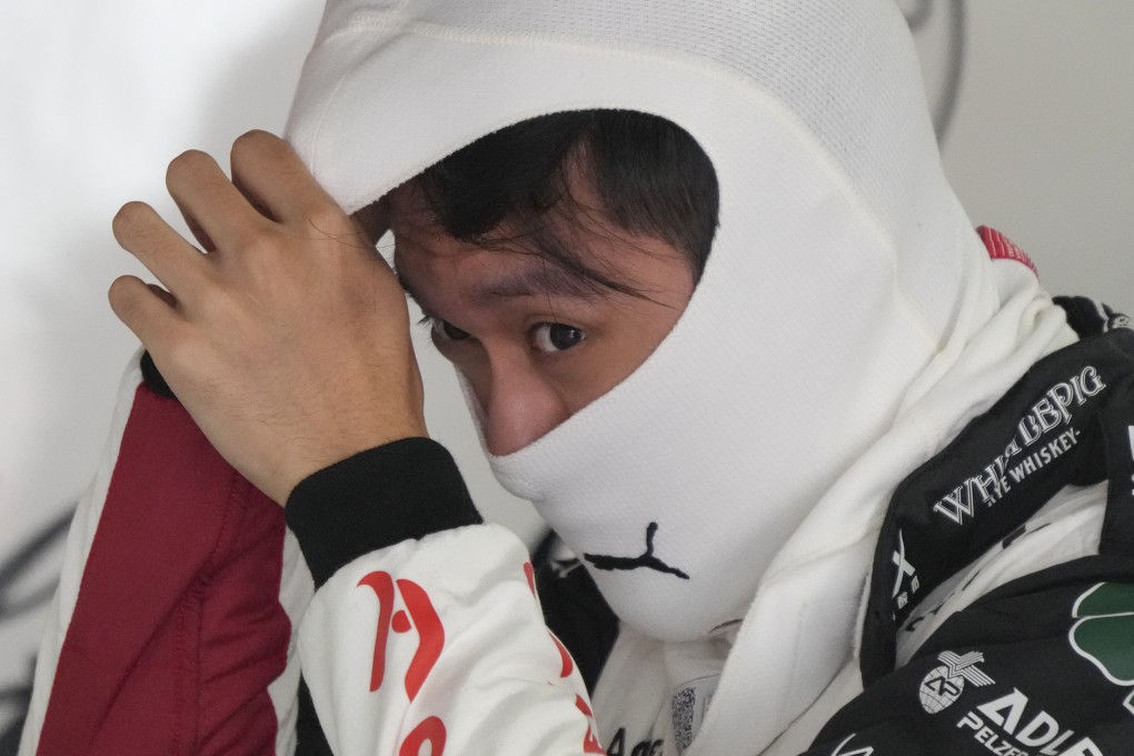 Alfa Romeo driver Zhou Guanyu of China prepares for the third practice session at the Japanese Formula One Grand Prix. Photo: AP