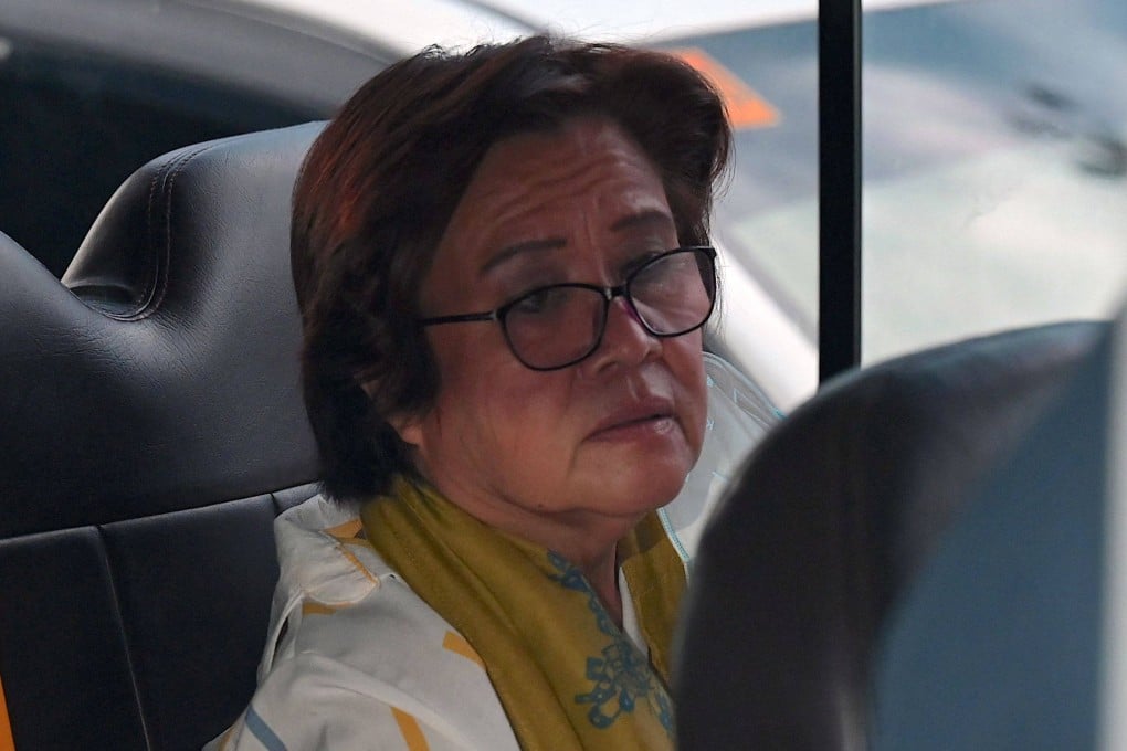 Former Philippine senator and human rights campaigner Leila de Lima leaves after attending her hearing at the Muntinlupa Trial Court in Metro Manila on September 12, 2022. Photo: AFP