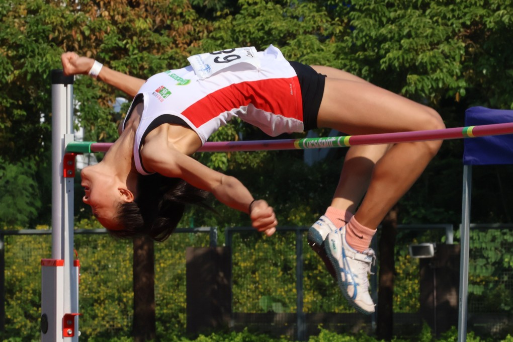 Sharon Wong leaped a personal best of 1.79m at the Hong Kong Series 4 at Tseung Kwan O Sports Ground. Photo: Shirley Chui