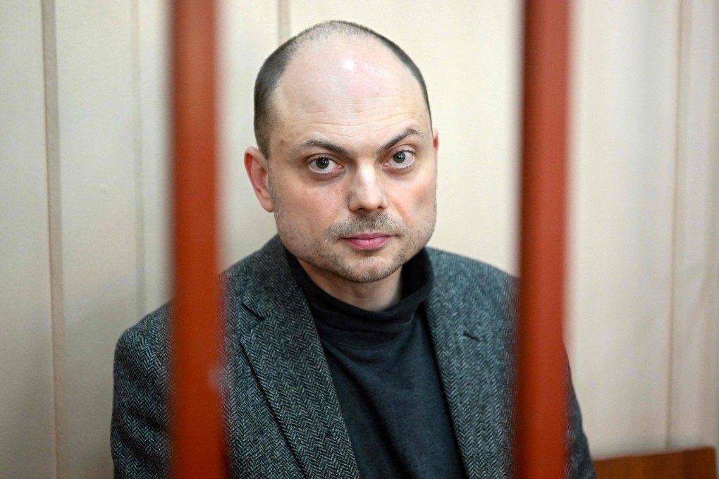 Russian opposition activist Vladimir Kara-Murza was jailed for denouncing the Kremlin’s Ukraine offensive. Photo: AFP