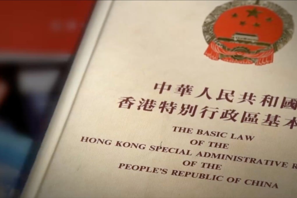 The Basic Law of Hong Kong, which mandates city legislation on national security. Photo: Handout.