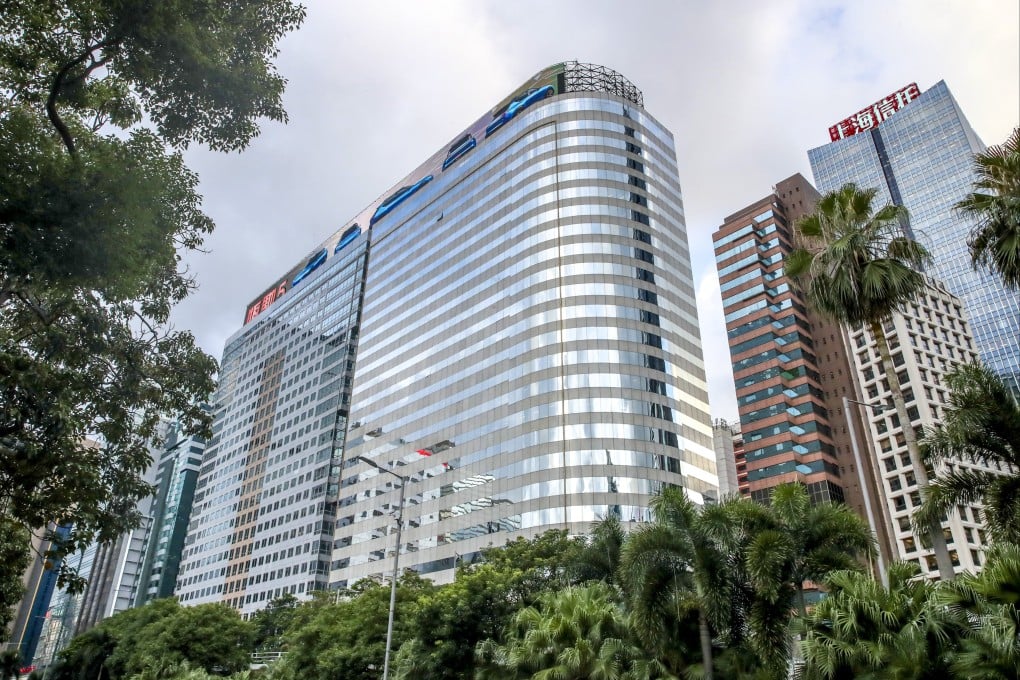 Once a crown jewel of Chinese tycoon Hui Ka-yan’s property empire, the Evergrande Centre was recently taken over by receivers from Alvarez & Marsal. Photo: Edmond So