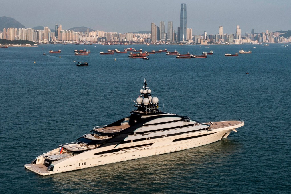 The megayacht Nord, which has been linked to Russian billionaire Alexei Mordashov. Photo: AFP