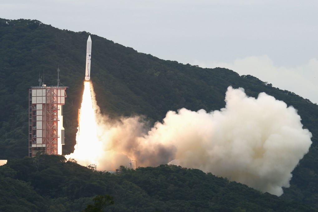 The Epsilon rocket takes off from the Uchinoura Space Centre in southern Japan’s Kagoshima prefecture on Wednesday. Photo: Kyodo