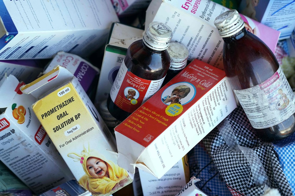 Indian authorities halted production of cough syrup at a factory of Maiden Pharmaceuticals, after a WHO report that the medicine may be linked to the deaths of dozens of children in Gambia. Photo: AFP/File