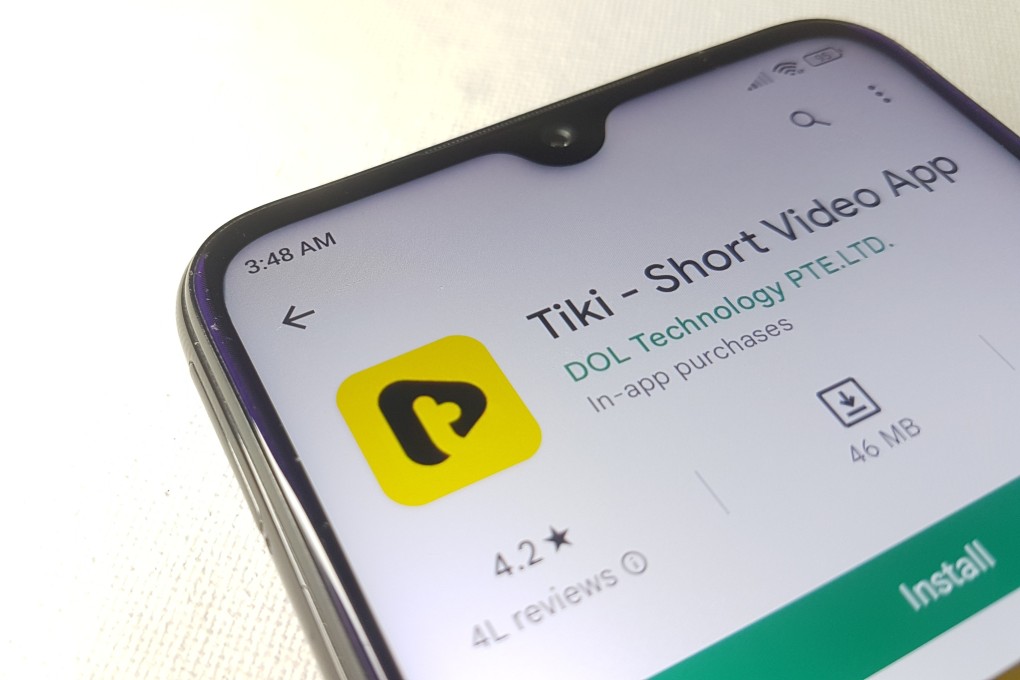 Tiki has become one of India’s most popular short video apps in the absence of ByteDance’s TikTok, but that app may be owned by Guangzhou-based Joyy. Photo: Shutterstock