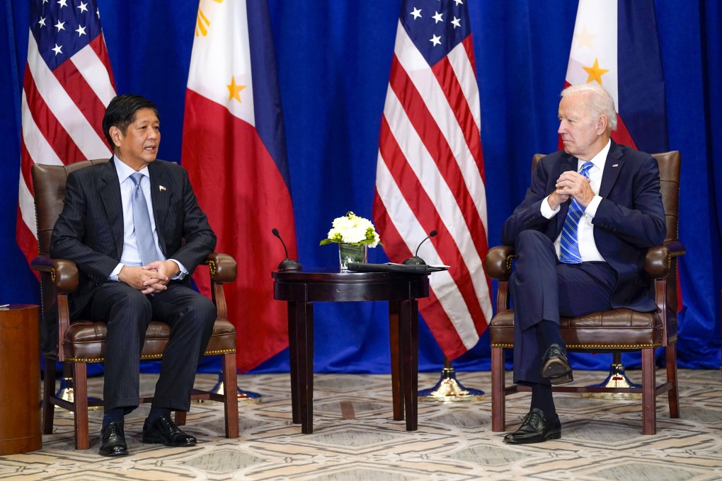 President Ferdinand Marcos Jnr (left) is restoring ties with Washington, effectively walking back his predecessor Rodrigo Duterte’s more pro-China orientation. Photo: AP