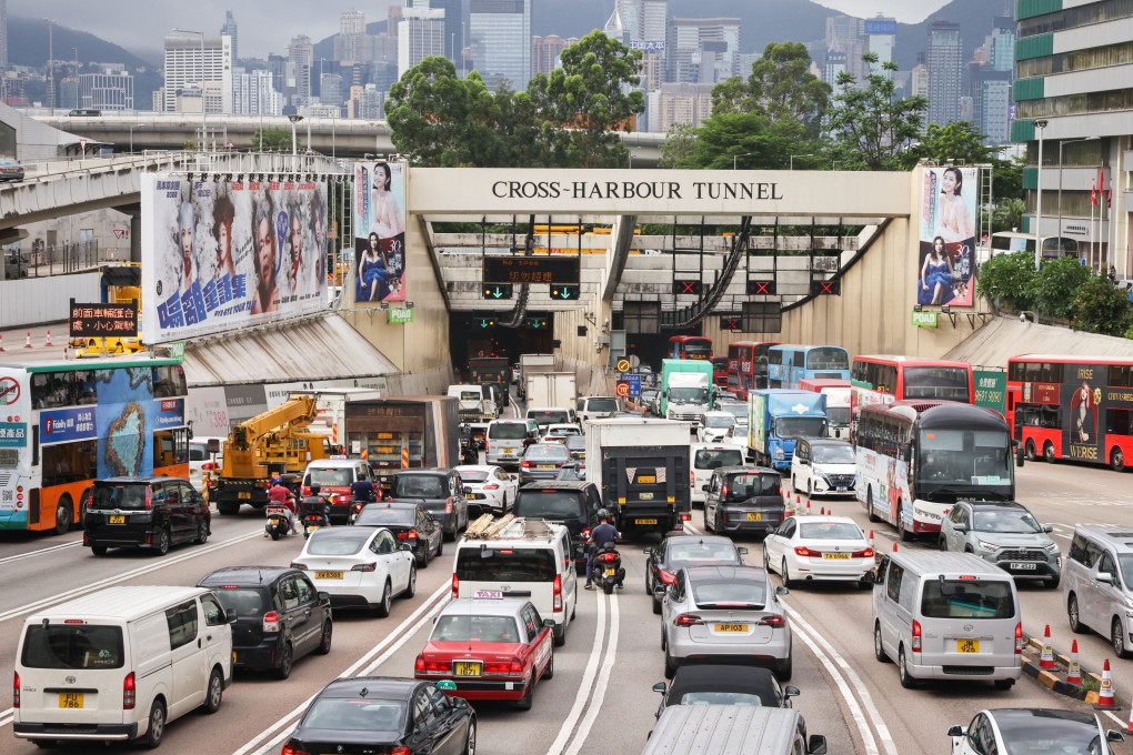 Morning peak-hour traffic at the Hung Hom Cross-Harbour Tunnel in Hong Kong on June 14. Photo: K.Y. Cheng